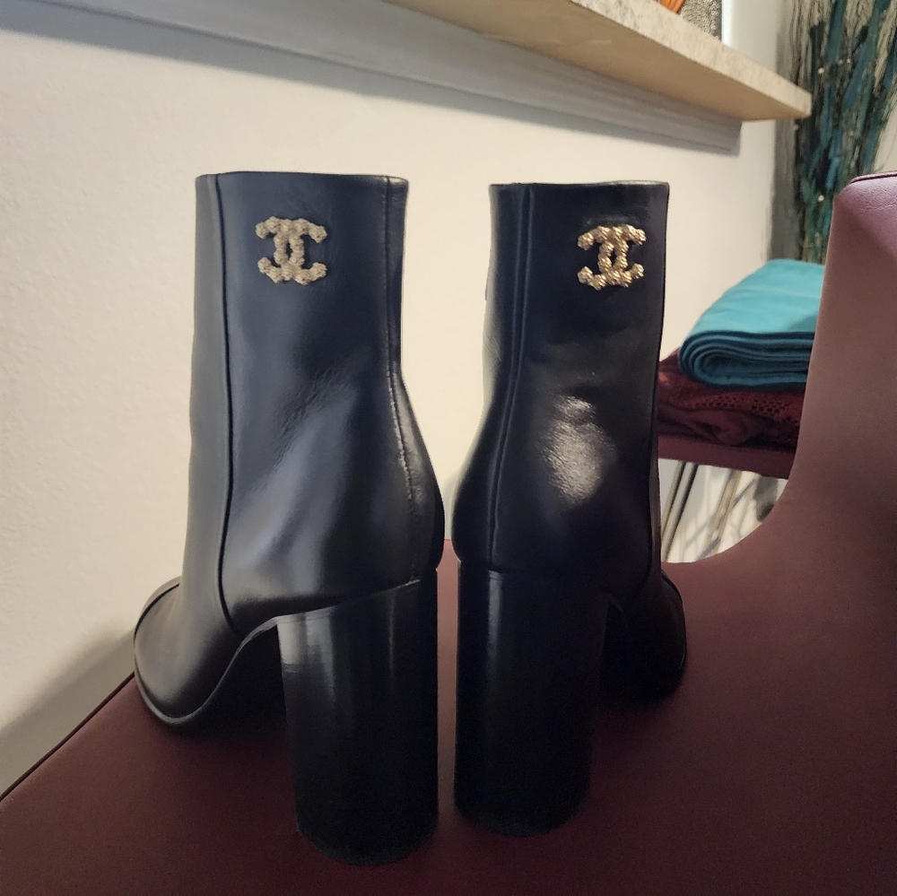 Gorgeous Authentic Chanel Ankle Boots